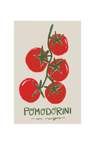 Food & Drink Posters: Tomatoes Pomodorini by Laura Graves