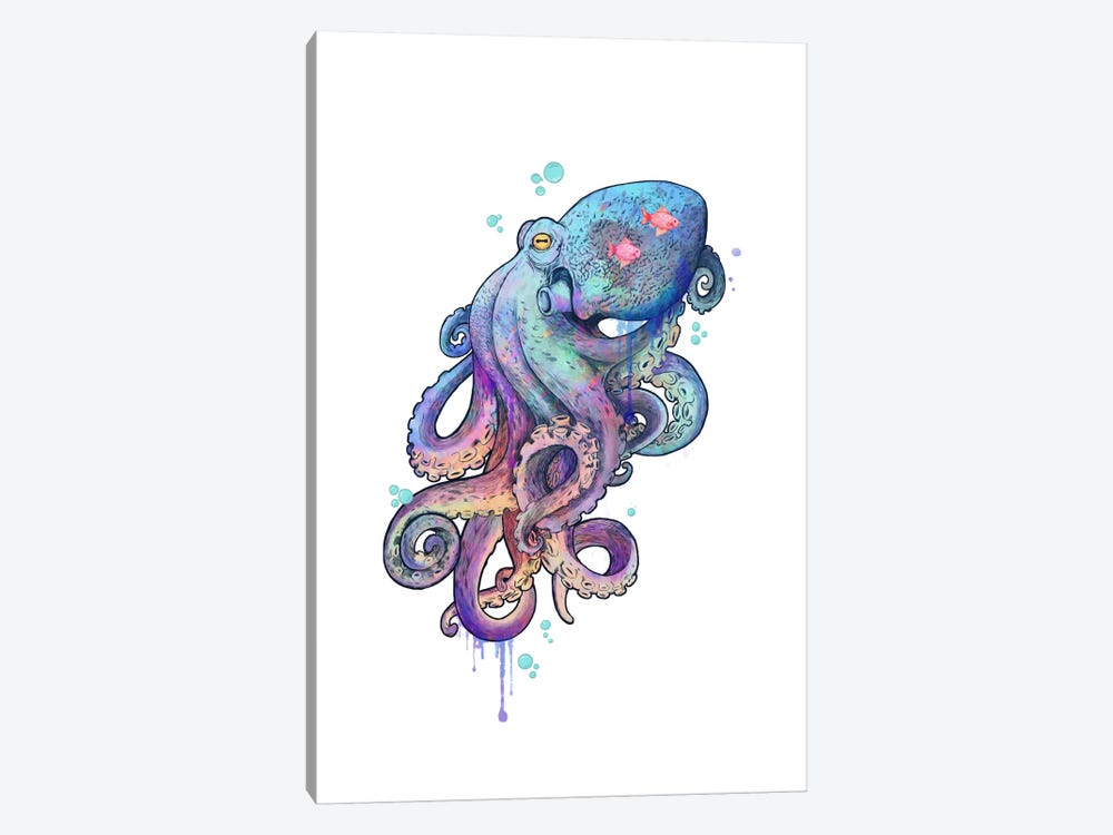 Octopus by Laura Graves 1-piece Canvas Print