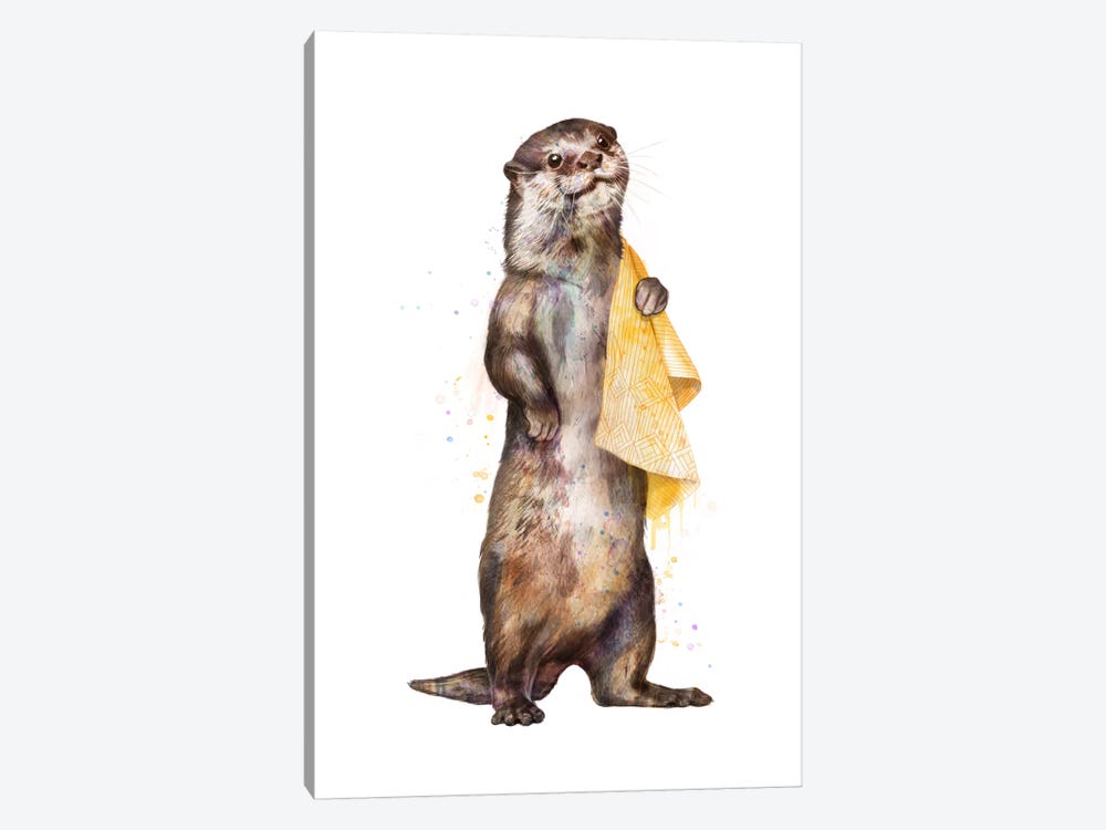 Otter by Laura Graves 1-piece Canvas Wall Art