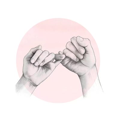 Pinky by Laura Graves framed wall art