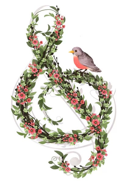 Music Notes: Robin's Song by Laura Graves