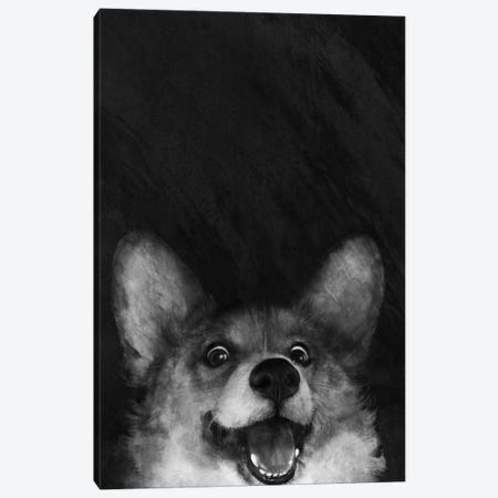 Sausage Fox Corgi Canvas Print #GRV30} by Laura Graves Canvas Artwork