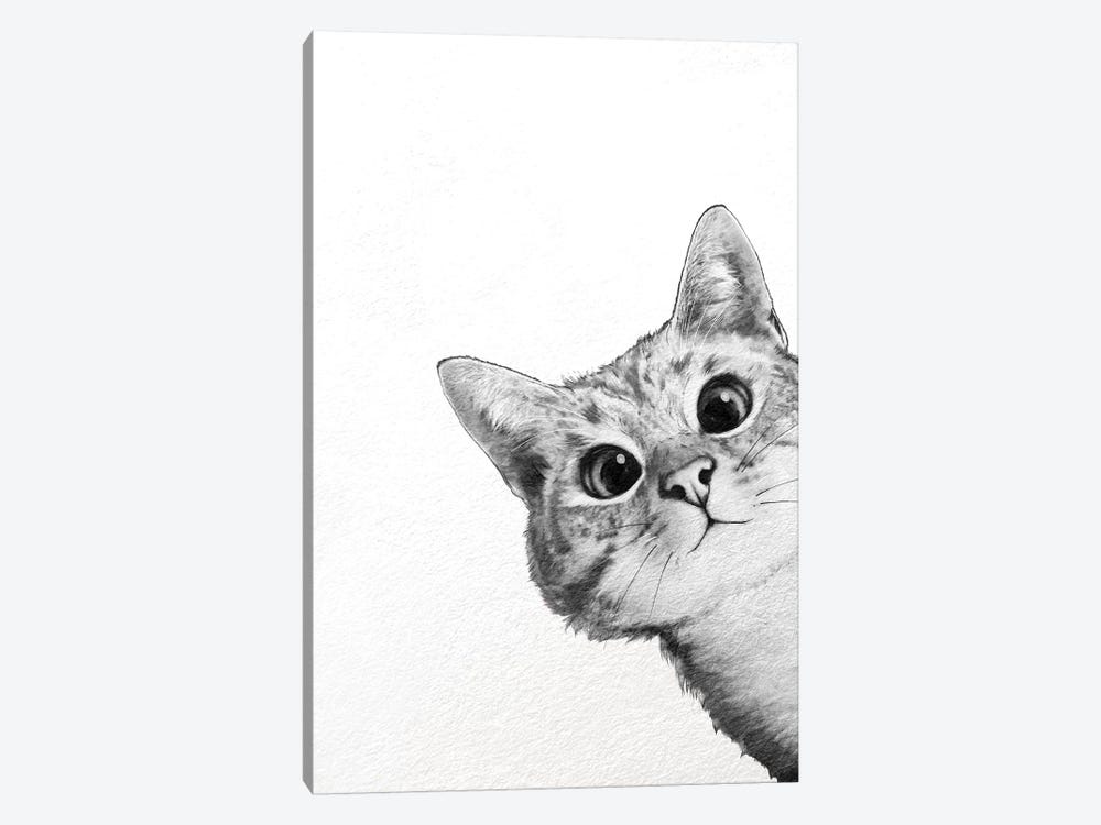 Sneaky Cat by Laura Graves 1-piece Canvas Art