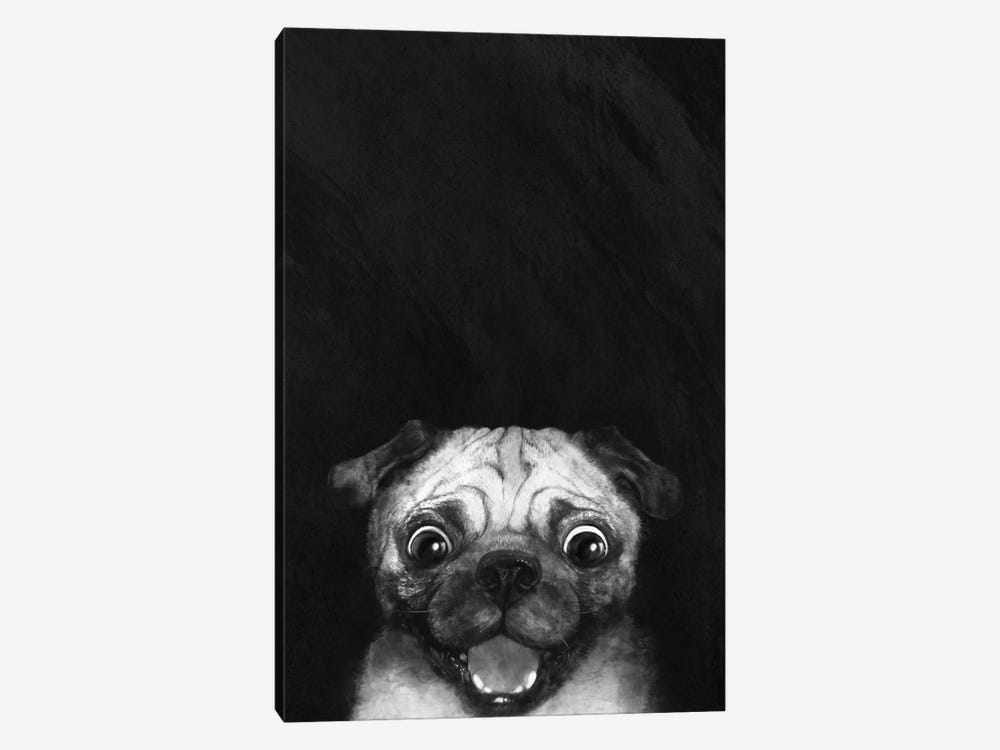 Snuggle Pug by Laura Graves 1-piece Canvas Print