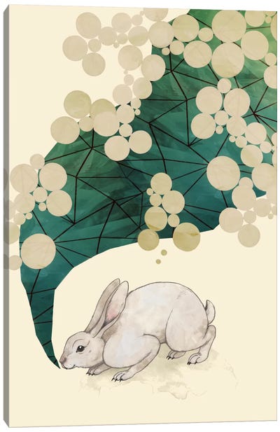 Spring Canvas Art Print - Rabbit Art