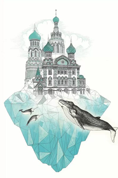 Humpback Whales: St. Petersiceburg by Laura Graves
