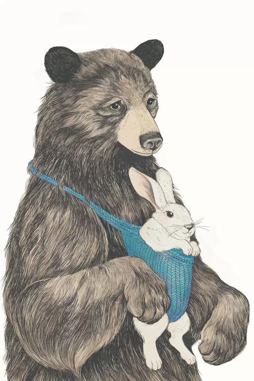 The Bear Au Pair by Laura Graves wall art
