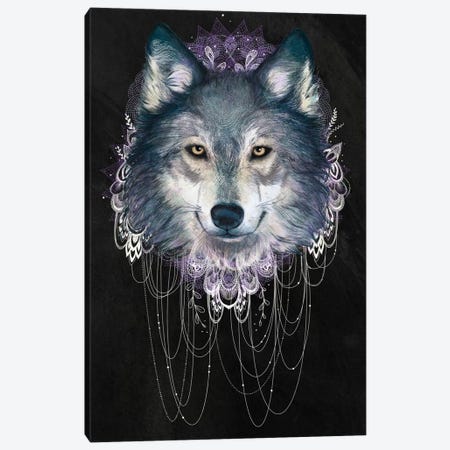 Wolf Canvas Print #GRV38} by Laura Graves Canvas Art