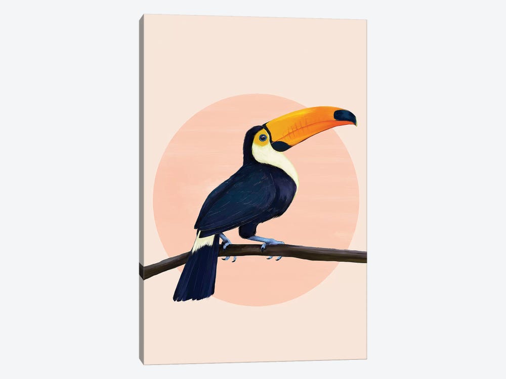 Tropical Toucan by Laura Graves 1-piece Canvas Artwork