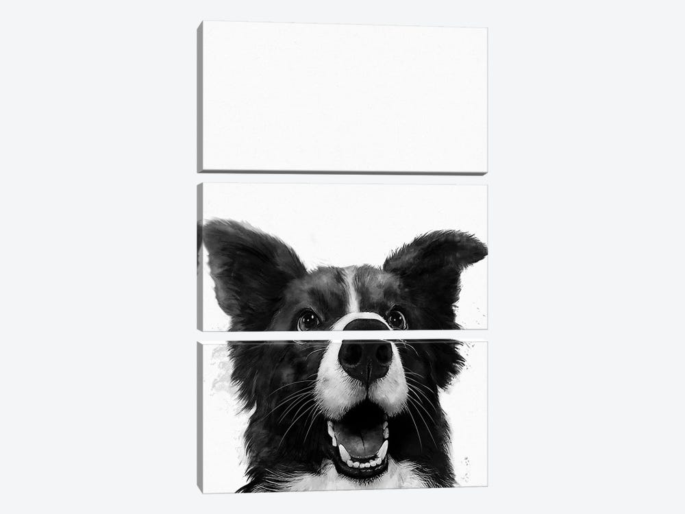 Who's A Good Boy by Laura Graves 3-piece Canvas Print