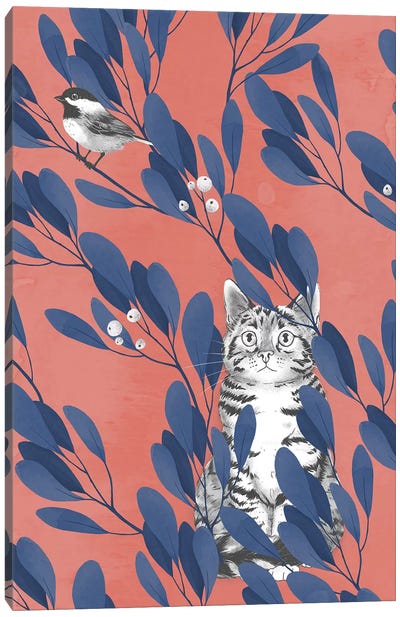 In The Wild Canvas Art Print - Kitten Art