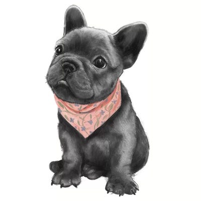 Parlez-Vous Frenchie by Laura Graves art print