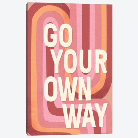 Go Your Own Way Canvas Print #GRV57} by Laura Graves Art Print