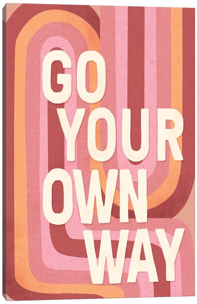 Go Your Own Way Canvas Art Print - Laura Graves