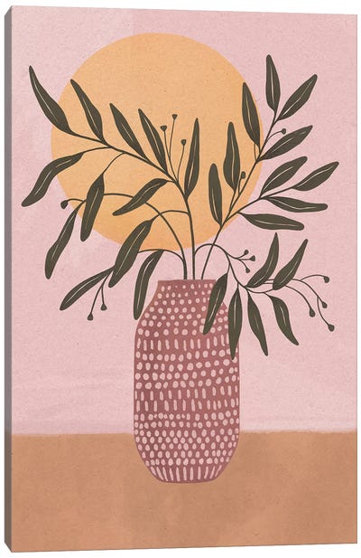 Olive Branch Canvas Art Print - Laura Graves