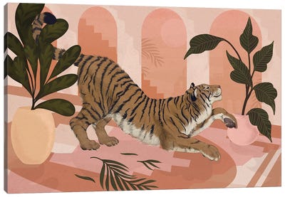 Easy Tiger Canvas Art Print - Tiger Art