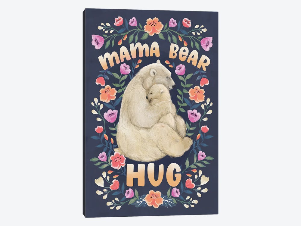 Mama Bear Hug by Laura Graves 1-piece Canvas Art