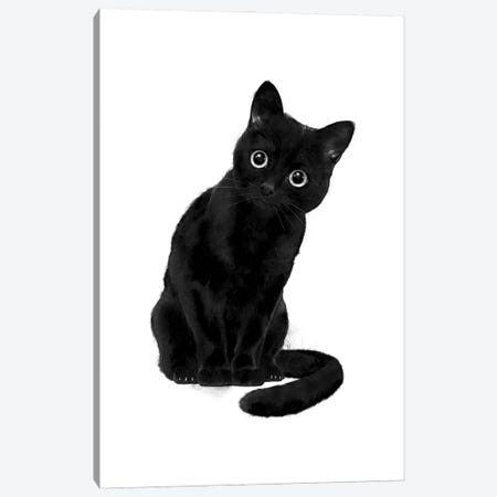 Spooky Cute Cat Canvas Print #GRV68} by Laura Graves Canvas Art Print
