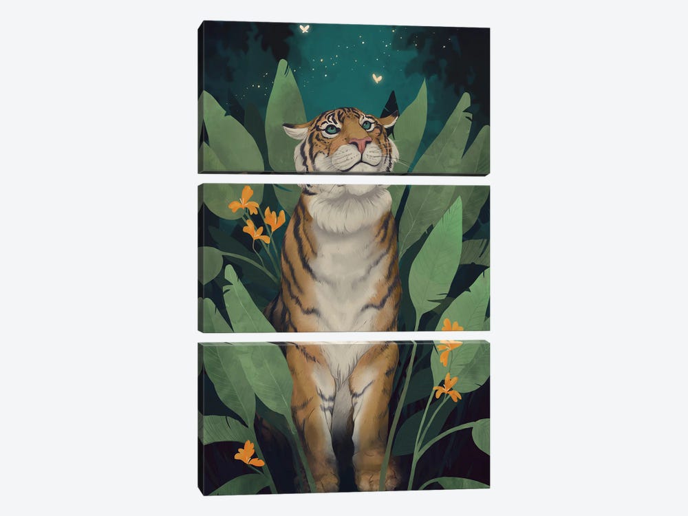 Tiger Grove by Laura Graves 3-piece Art Print