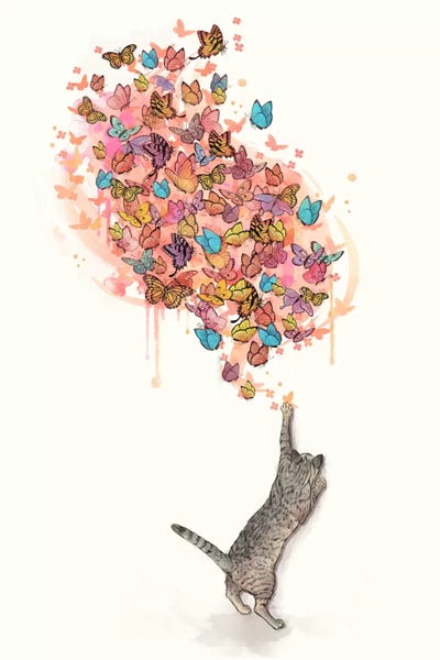 Catching Butterflies by Laura Graves canvas print