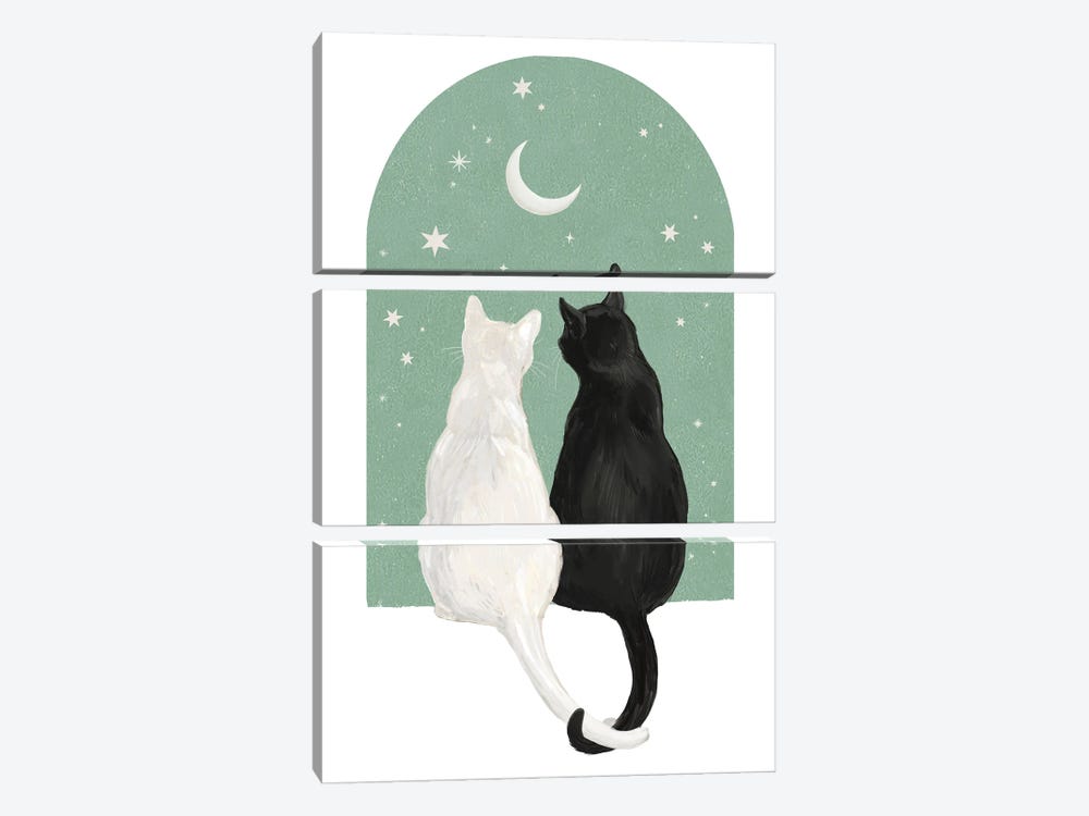 Love Cats by Laura Graves 3-piece Canvas Wall Art