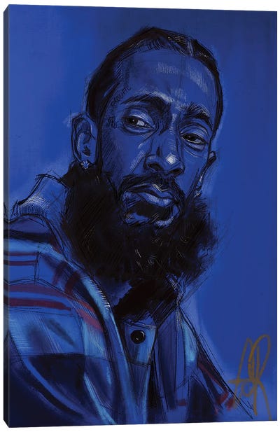 Hussle Canvas Art Print - Gordon Rowe