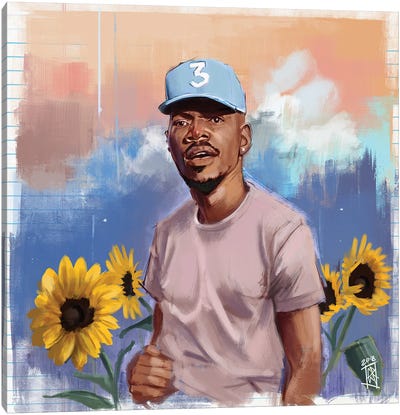 Work Out Canvas Art Print - Chance The Rapper