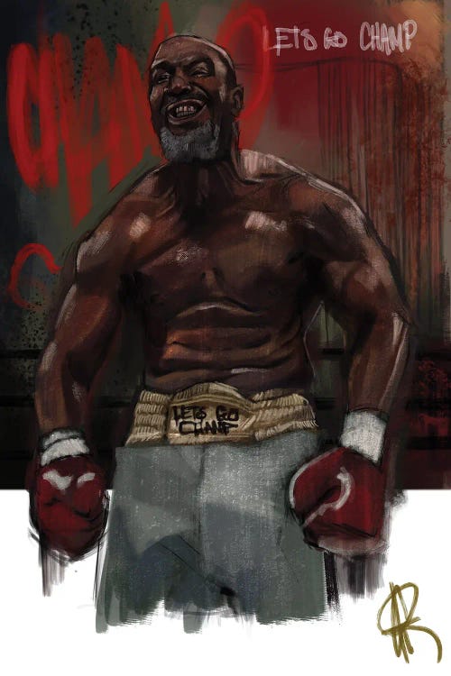 Let's Go Champ by Gordon Rowe wall art