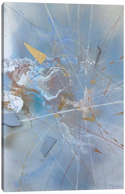 Al Niyat, Estrella De Escorpio Canvas Art Print - Blue Abstract Art