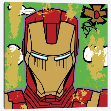 Iron Man Canvas Print #GSC6} by GusColors Canvas Art Print
