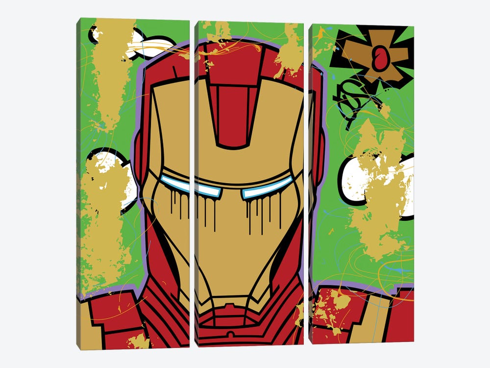 Iron Man by GusColors 3-piece Canvas Art Print