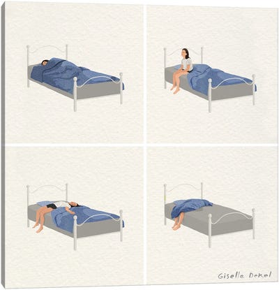 Bedtime Story Canvas Art Print - Giselle Dekel