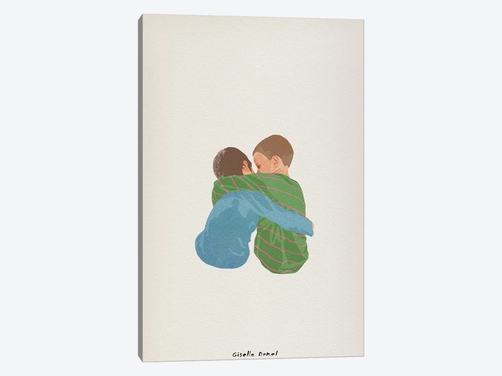 Brothers by Giselle Dekel 1-piece Canvas Wall Art