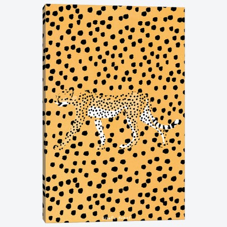 Cheetah Canvas Print #GSD16} by Giselle Dekel Canvas Wall Art