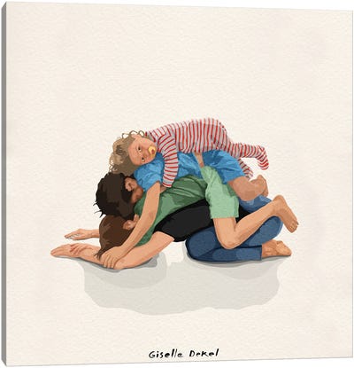 Childpose Canvas Art Print - Giselle Dekel