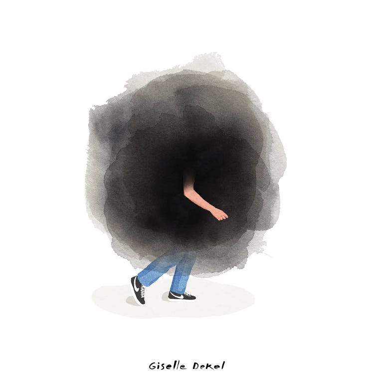 Cloud Of Worry by Giselle Dekel wall art