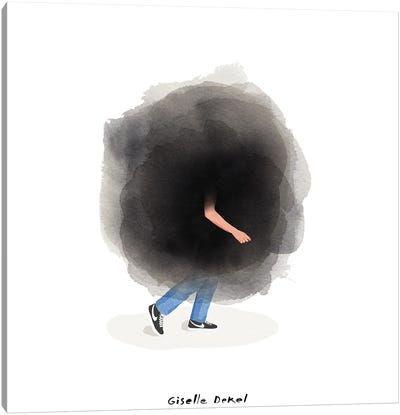 Cloud Of Worry Canvas Art Print - Giselle Dekel