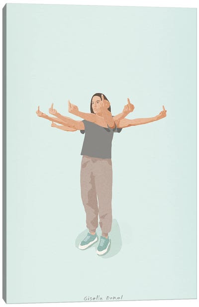 Funny Yoga Illustration Poster for Sale by Giselle Dekel