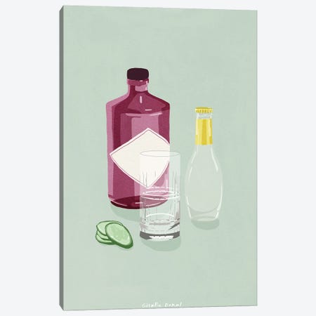 Gin Tonic Canvas Print #GSD32} by Giselle Dekel Canvas Art Print