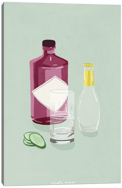 Gin Tonic Canvas Art Print - Giselle Dekel