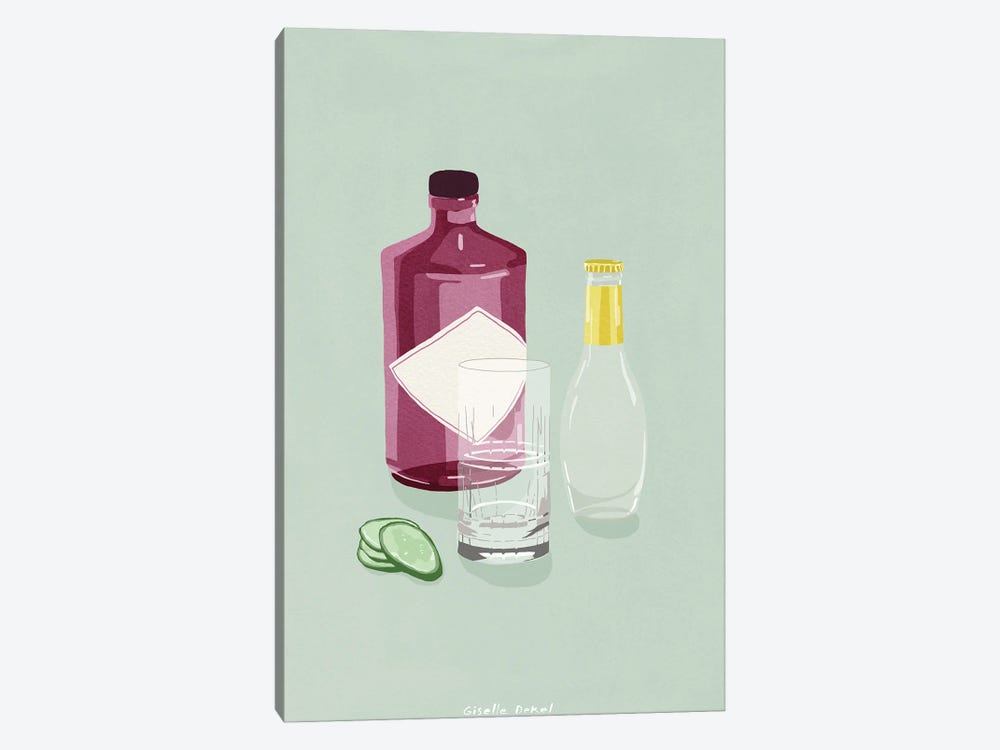 Gin Tonic by Giselle Dekel 1-piece Canvas Print