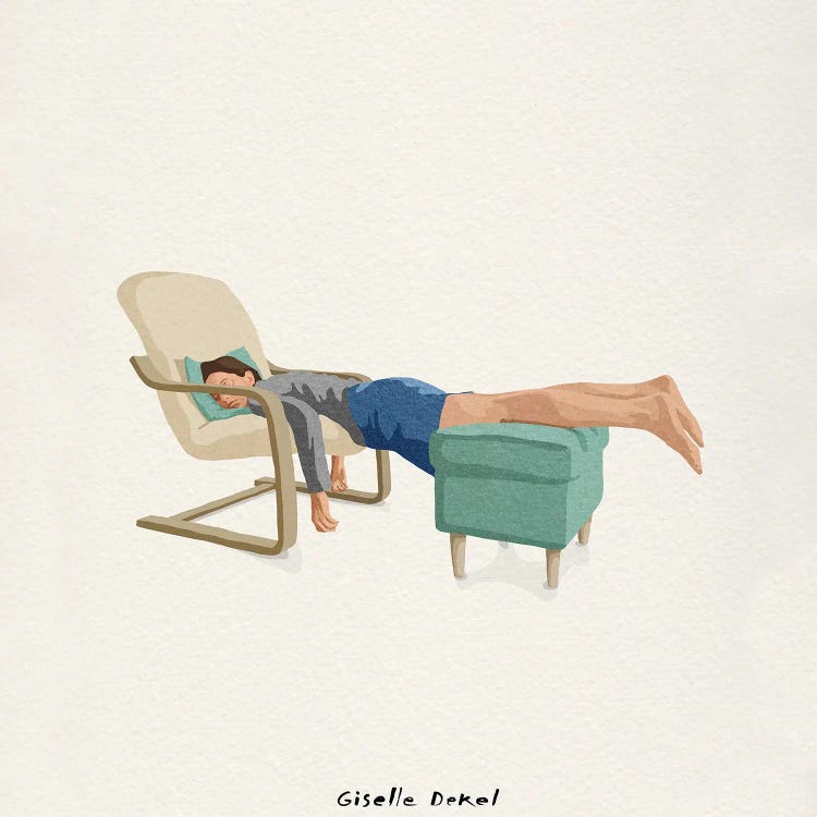 Good At Doing Nothing by Giselle Dekel wall art