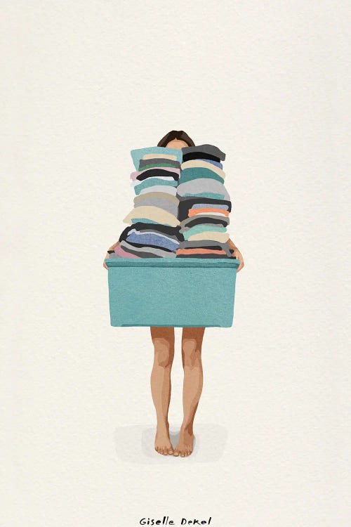 Laundry Basket by Giselle Dekel wall art