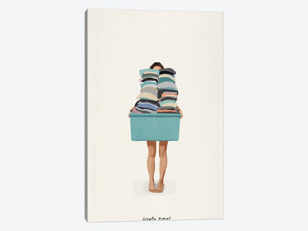 Laundry Basket by Giselle Dekel 1-piece Art Print