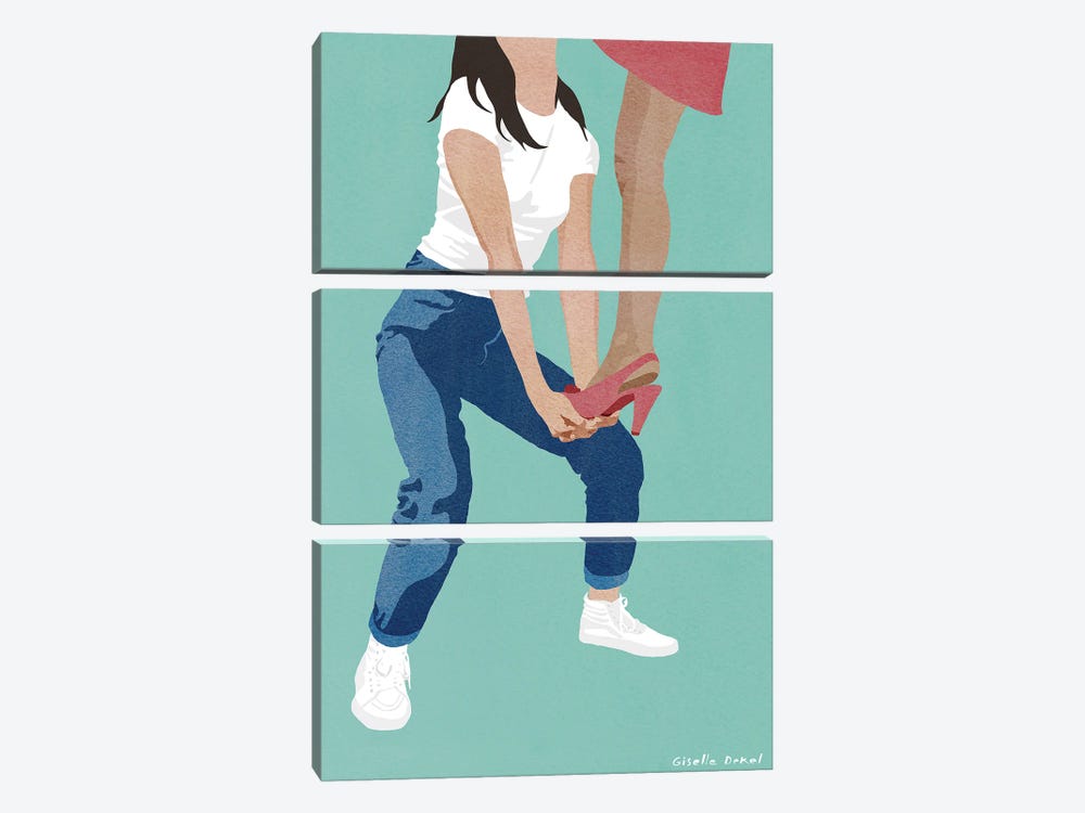 Lift Each Other Up by Giselle Dekel 3-piece Canvas Wall Art