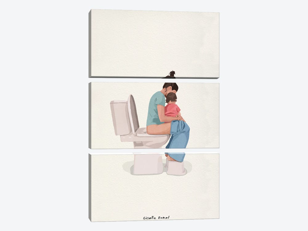 Motherhood by Giselle Dekel 3-piece Canvas Print
