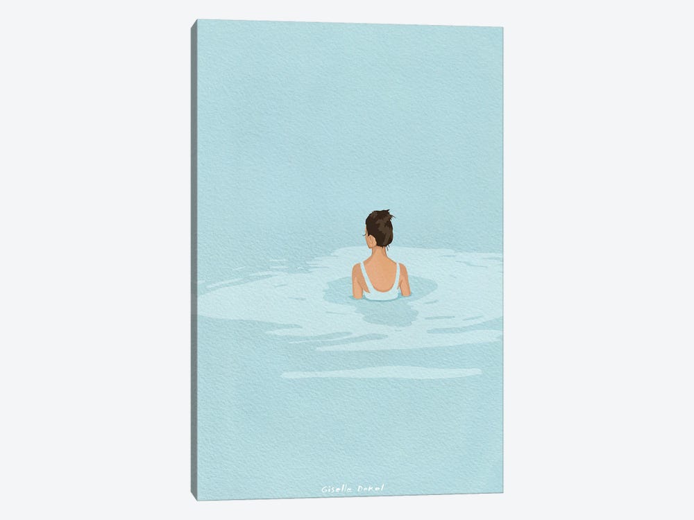 Alone At Sea by Giselle Dekel 1-piece Canvas Wall Art