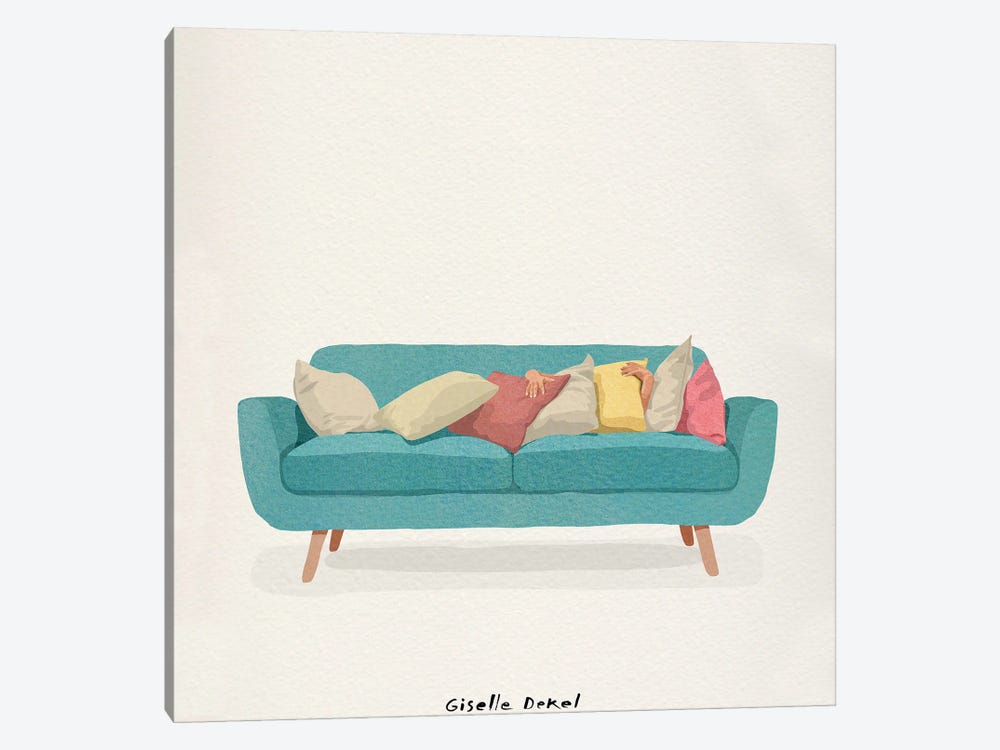 Sunday Sofa by Giselle Dekel 1-piece Canvas Print