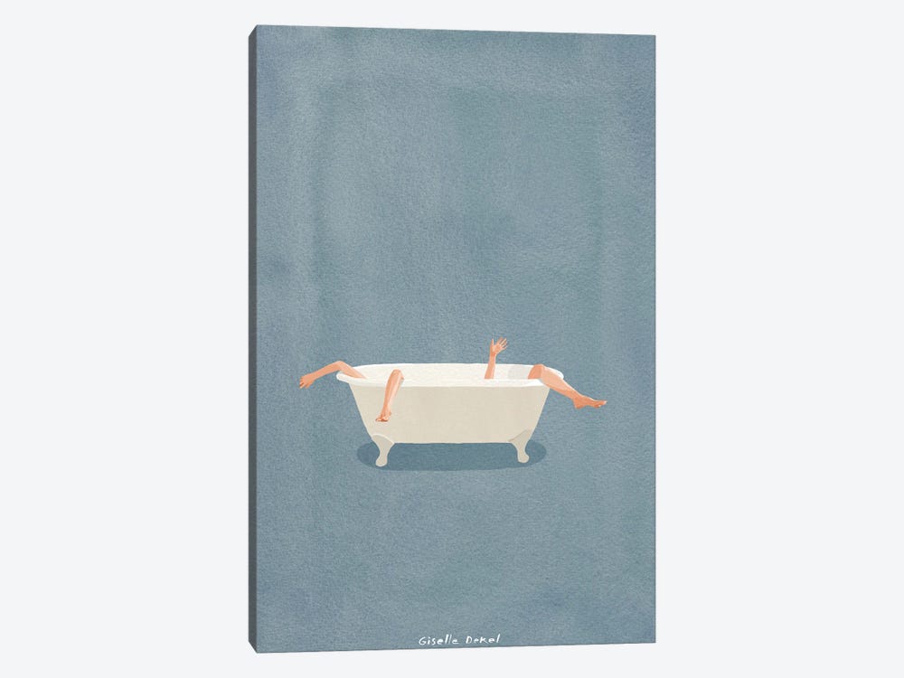 In The Tub by Giselle Dekel 1-piece Canvas Art