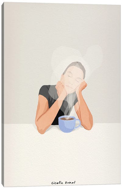 Morning Coffee Canvas Art Print - Giselle Dekel
